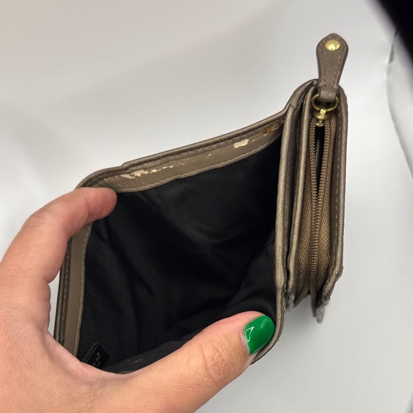 Coach Madison Pleated Leather Accordion Zip Wallet - Picture 10 of 11